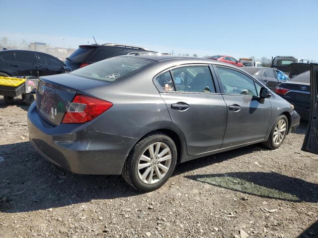 2HGFB2F99CH515599 - 2012 HONDA CIVIC EXL GRAY photo 3