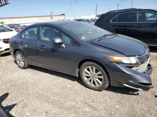 2HGFB2F99CH515599 - 2012 HONDA CIVIC EXL GRAY photo 4