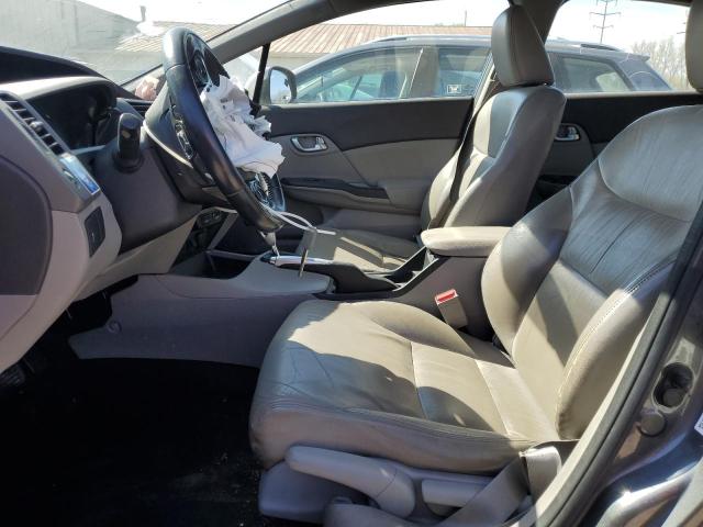 2HGFB2F99CH515599 - 2012 HONDA CIVIC EXL ნაცრისფერი ფოტო 7