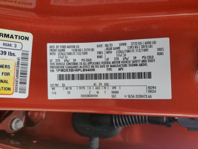 1FMDE5BH8PLB94008 - 2023 FORD BRONCO BASE RED photo 13