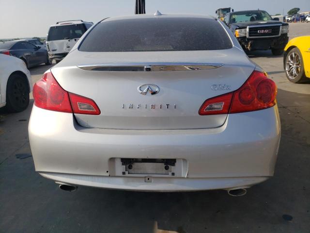 JN1DV6AR3CM730536 - 2012 INFINITI G25 SILVER photo 6