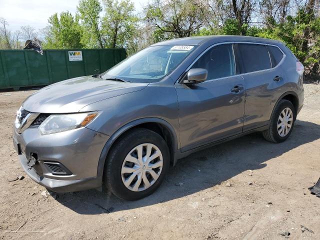 KNMAT2MV2GP626101 - 2016 NISSAN ROGUE S GRAY photo 1