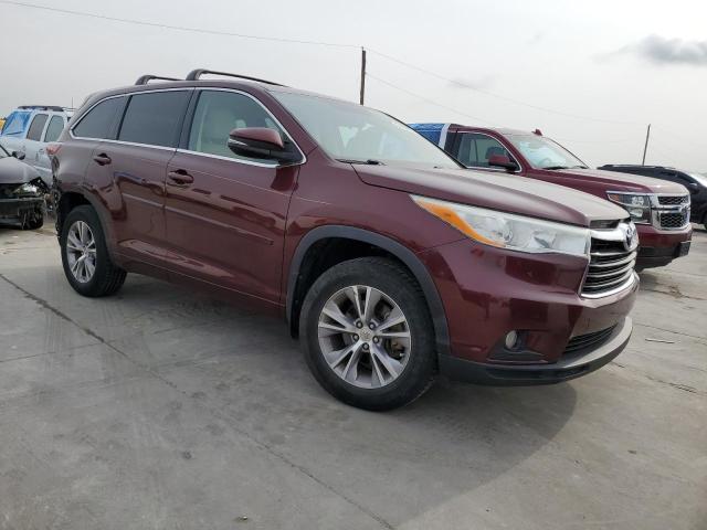 5TDZKRFH1ES026159 - 2014 TOYOTA HIGHLANDER LE MAROON photo 4