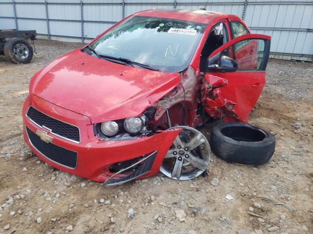 1G1JG5SB0G4103314 - 2016 CHEVROLET SONIC RS RED photo 2