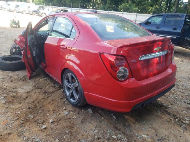 1G1JG5SB0G4103314 - 2016 CHEVROLET SONIC RS RED photo 3