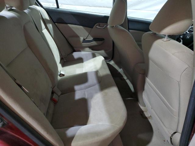 2HGFB2F56CH598308 - 2012 HONDA CIVIC LX ბურგუნდია ფოტო 10