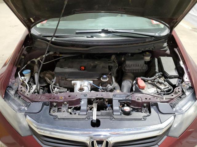 2HGFB2F56CH598308 - 2012 HONDA CIVIC LX ბურგუნდია ფოტო 11