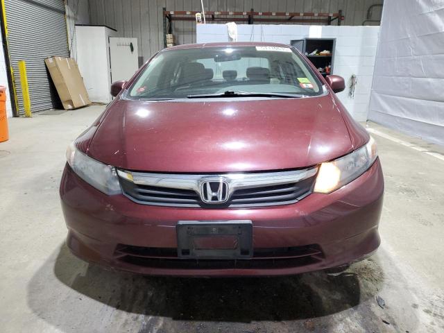 2HGFB2F56CH598308 - 2012 HONDA CIVIC LX ბურგუნდია ფოტო 5