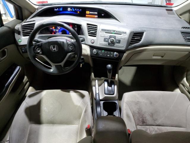 2HGFB2F56CH598308 - 2012 HONDA CIVIC LX ბურგუნდია ფოტო 8
