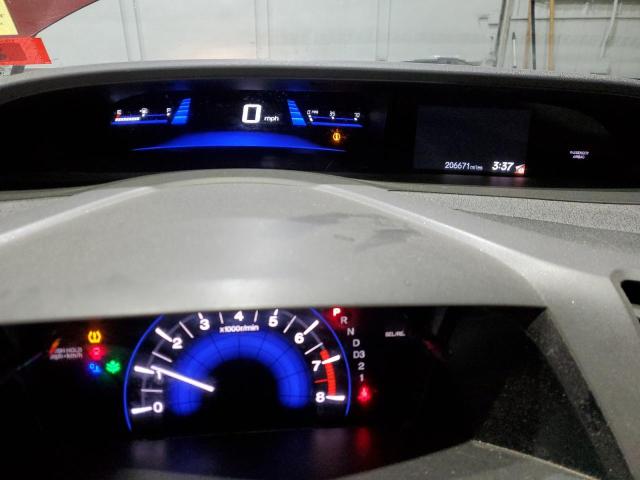 2HGFB2F56CH598308 - 2012 HONDA CIVIC LX ბურგუნდია ფოტო 9