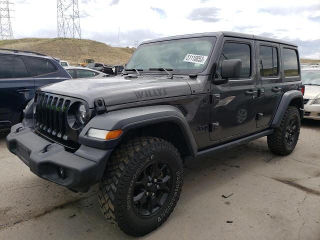 1C4HJXDN3LW169347 - 2020 JEEP WRANGLER SPORT GRAY photo 1