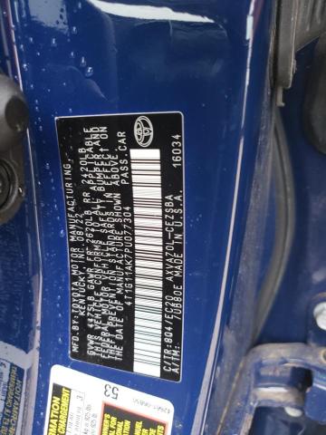 4T1G11AK7PU077304 - 2023 TOYOTA CAMRY SE NIGHT SHADE BLUE photo 12