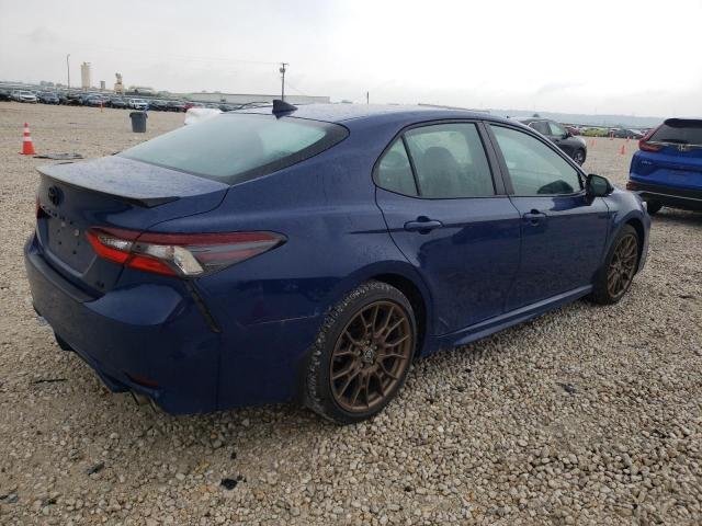4T1G11AK7PU077304 - 2023 TOYOTA CAMRY SE NIGHT SHADE BLUE photo 3