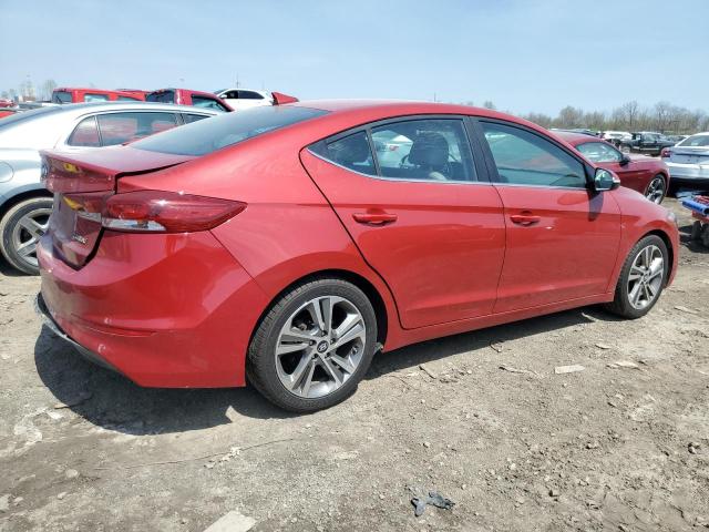 5NPD84LF7JH376233 - 2018 HYUNDAI ELANTRA SEL RED photo 3