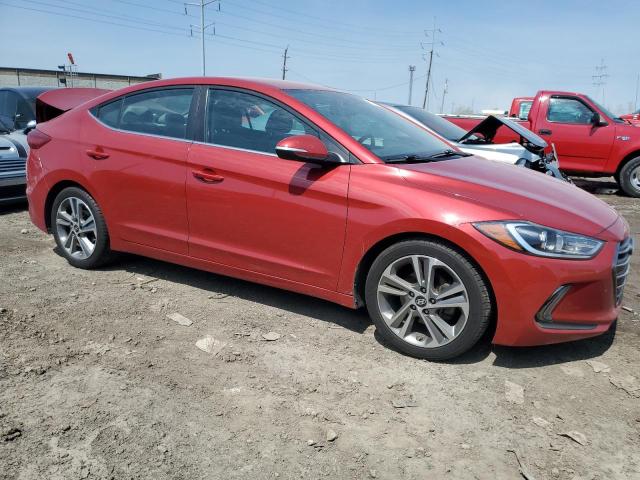 5NPD84LF7JH376233 - 2018 HYUNDAI ELANTRA SEL RED photo 4