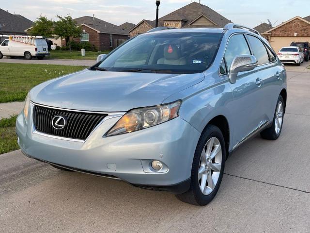 2T2ZK1BA1BC048799 - 2011 LEXUS RX 350 BLUE photo 2