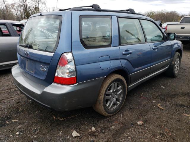 JF1SG67687H722609 - 2007 SUBARU FORESTER 2.5X LL BEAN BLUE photo 3