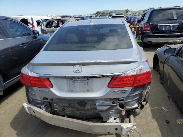 1HGCR6F74FA007614 - 2015 HONDA ACCORD TOURING HYBRID SILVER photo 6