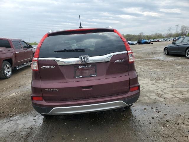 5J6RM4H72GL016255 - 2016 HONDA CR-V EXL 勃艮第红 照片 6