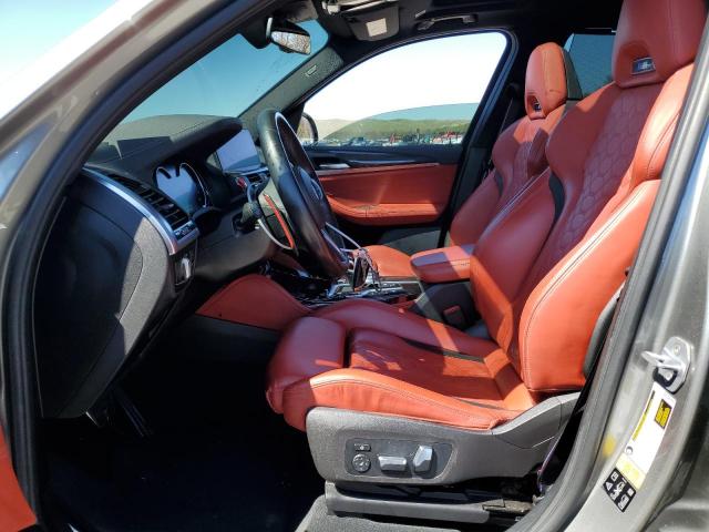 5YMTS0C05L9B36962 - 2020 BMW X3 M COMPETITION GRAY photo 7