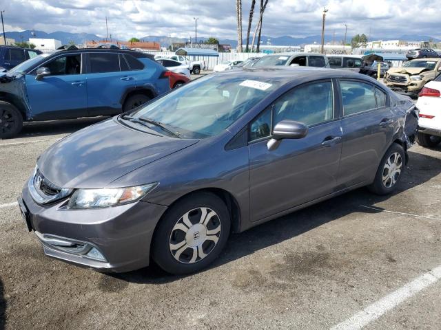 19XFB4F20EE201500 - 2014 HONDA CIVIC HYBRID GRAY photo 1