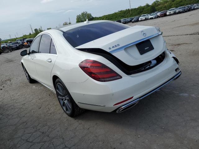 WDDUG6GB6JA372919 - 2018 MERCEDES-BENZ S 450 WHITE photo 2