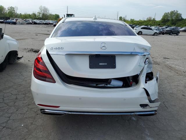 WDDUG6GB6JA372919 - 2018 MERCEDES-BENZ S 450 WHITE photo 6