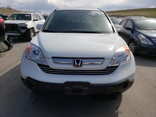 JHLRE48779C000917 - 2009 HONDA CR-V EXL WHITE photo 5