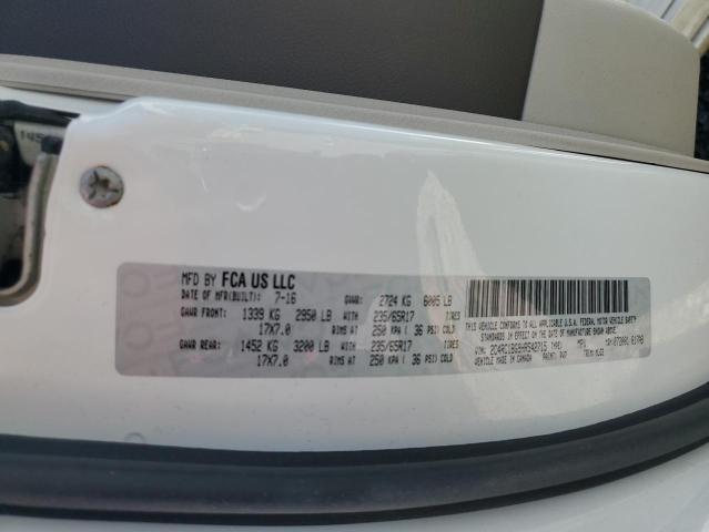 2C4RC1BG9HR542715 - 2017 CHRYSLER PACIFICA TOURING L WHITE photo 14