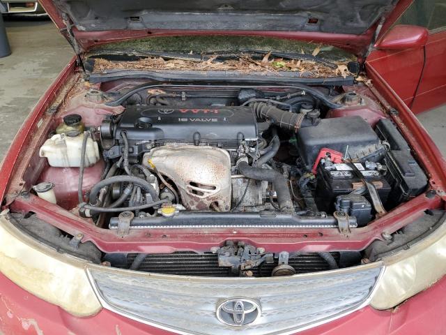 2T1CE22P42C002797 - 2002 TOYOTA CAMRY SOLA SE RED photo 11
