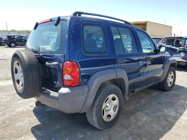 1J4GL48K84W119334 - 2004 JEEP LIBERTY SPORT BLUE photo 3