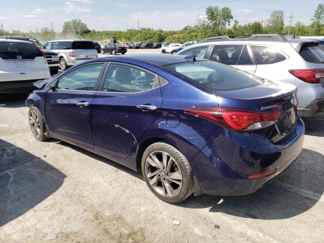 5NPDH4AE0EH529261 - 2014 HYUNDAI ELANTRA SE BLUE photo 2