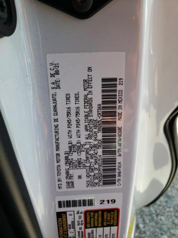 3TYRX5GN7MT031514 - 2021 TOYOTA TACOMA ACCESS CAB თეთრი ფოტო 13