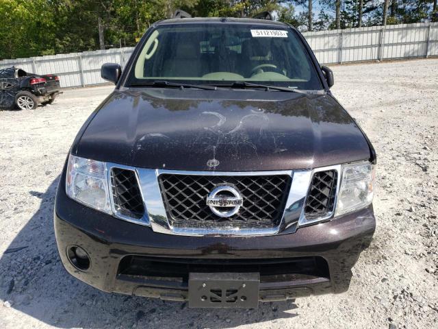 5N1AR1NB4CC630614 - 2012 NISSAN PATHFINDER S BLACK photo 5