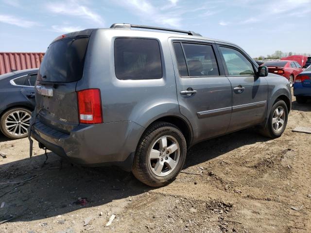 5FNYF4H6XBB001825 - 2011 HONDA PILOT EXL GRAY photo 3