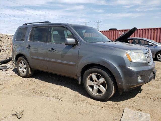 5FNYF4H6XBB001825 - 2011 HONDA PILOT EXL GRAY photo 4