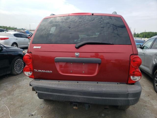 1D4HB38N56F112154 - 2006 DODGE DURANGO SXT RED photo 6