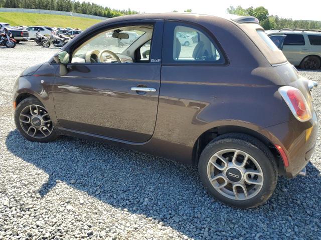 3C3CFFDR0DT754133 - 2013 FIAT 500 POP BROWN photo 2