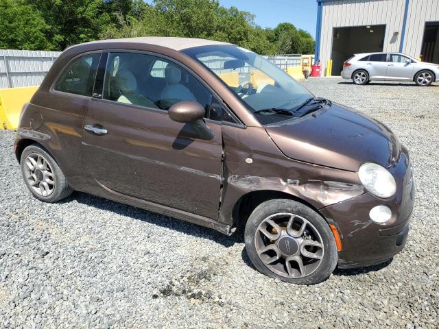 3C3CFFDR0DT754133 - 2013 FIAT 500 POP BROWN photo 4