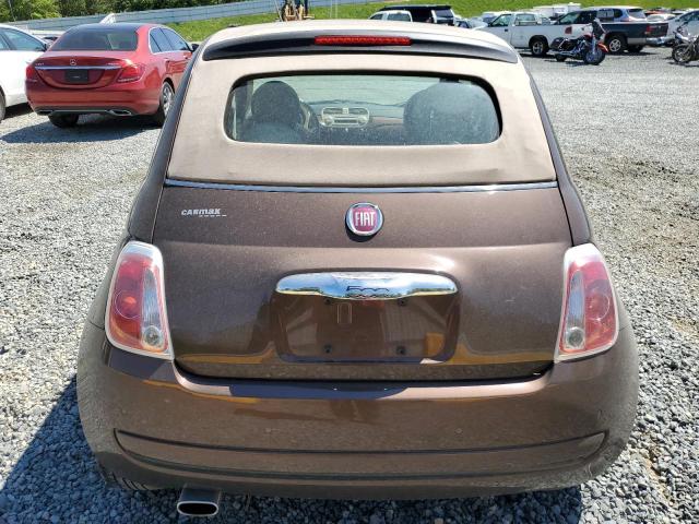 3C3CFFDR0DT754133 - 2013 FIAT 500 POP BROWN photo 6