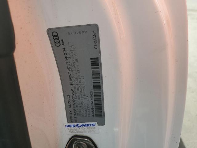 WAUVGAFH7EN005272 - 2014 AUDI S5 PRESTIGE WHITE photo 13
