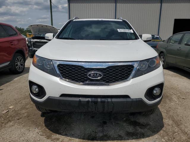 5XYKUDA25DG400074 - 2013 KIA SORENTO EX WHITE photo 5