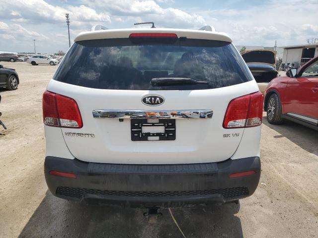 5XYKUDA25DG400074 - 2013 KIA SORENTO EX WHITE photo 6