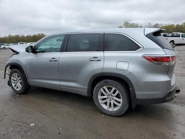 5TDBKRFH4FS143057 - 2015 TOYOTA HIGHLANDER LE SILVER photo 2