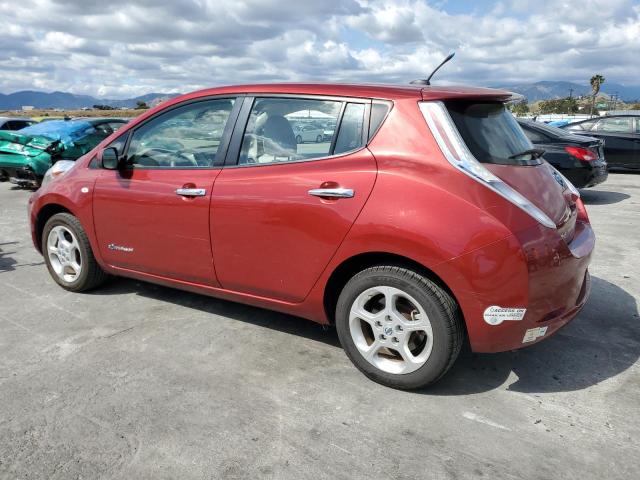 JN1AZ0CP3BT001733 - 2011 NISSAN LEAF SV RED photo 2