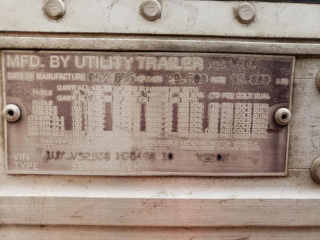 1UYVS2538HG846010 - 2017 UTILITY TRAILER WHITE photo 10