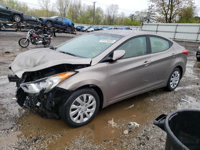 5NPDH4AE4CH142077 - 2012 HYUNDAI ELANTRA GLS TAN photo 1