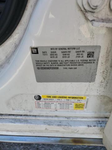 1G1ZC5E09CF229338 - 2012 CHEVROLET MALIBU 1LT WHITE photo 12