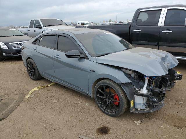 KMHLR4AF2NU224783 - 2022 HYUNDAI ELANTRA N LINE GRAY photo 4