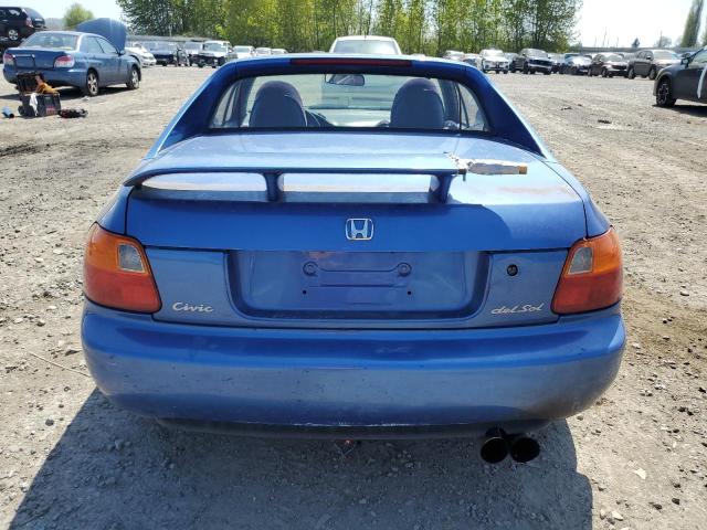 JHMEG1145PS001649 - 1993 HONDA CIVIC DEL SOL S BLUE photo 6